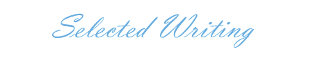 Selected Writing